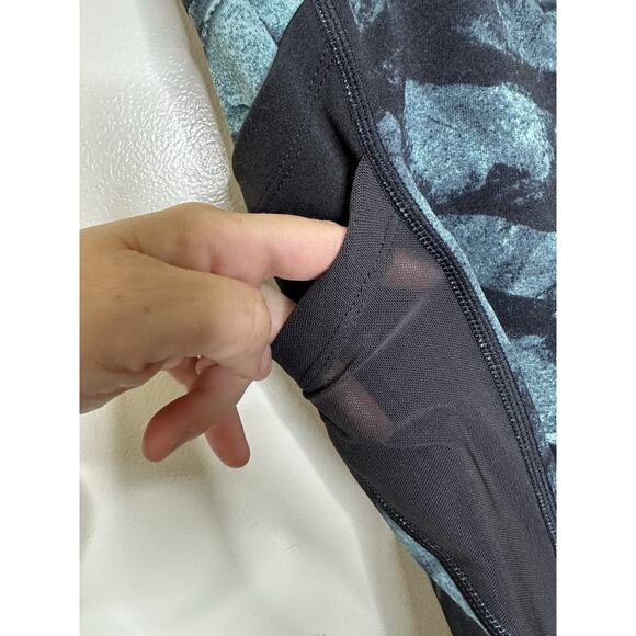 TKO Technical Knockout Size Large Leggings Geometric High Rise Green Black - Picture 3 of 7